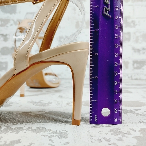 ASOS Cream Buckle Ankle Strap Summer Heeled Sandals O622 - Picture 9 of 16